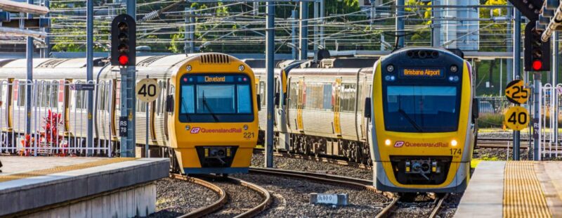 Queensland Rail services in Brisbane, where a new Digital Radio System will support ETCS Level 2 train control on The Wave.