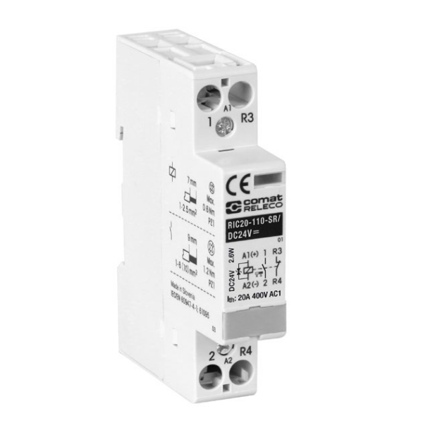 ComatReleco RIC20-110-SR/DC24V railway contactor, the compact switching relay used in the Vossloh DE 18 locomotive