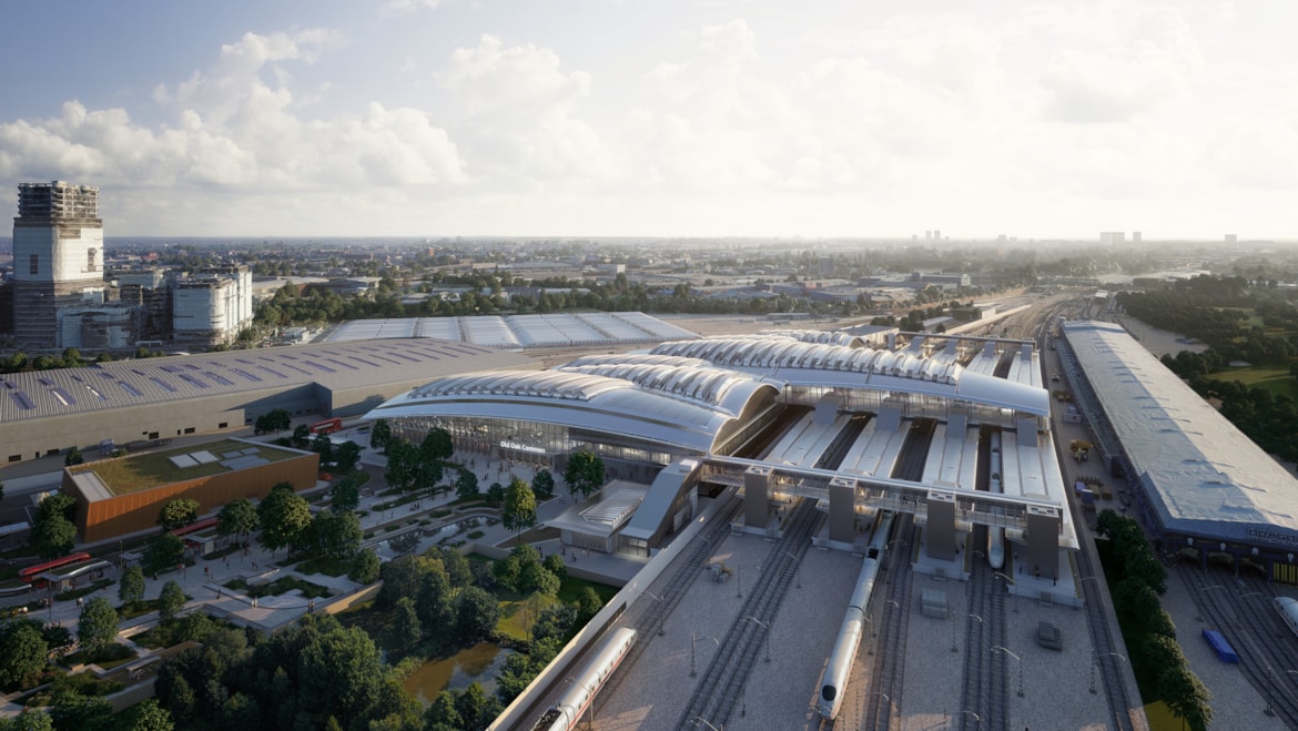 HS2's Old Oak Common station, under construction