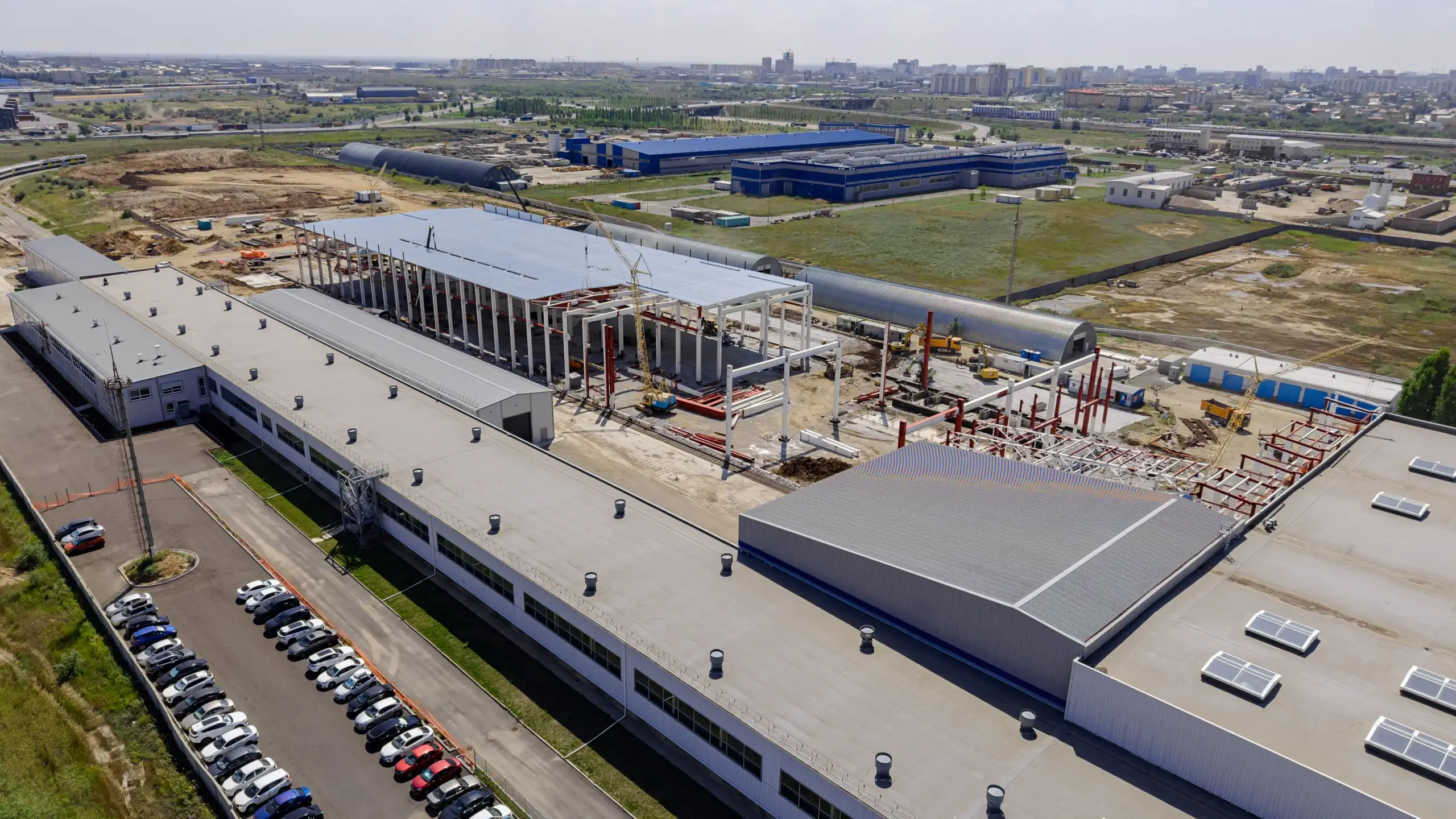 Stadler Kazakhstan's Astana facility from above