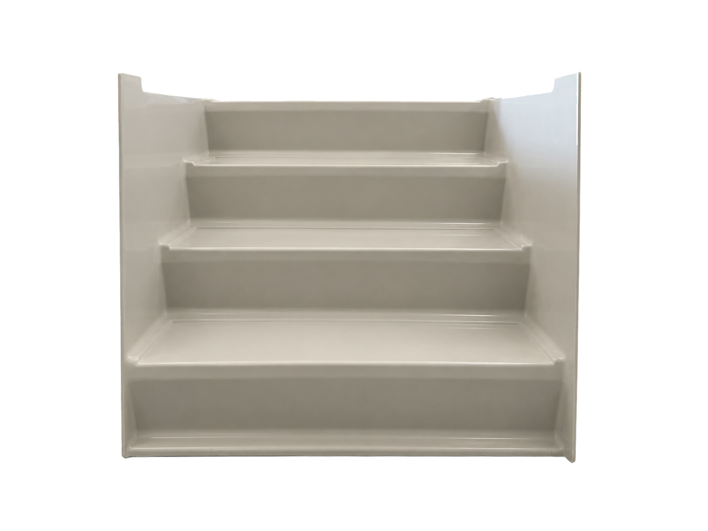 One-piece fiberglass staircase module made by INPS