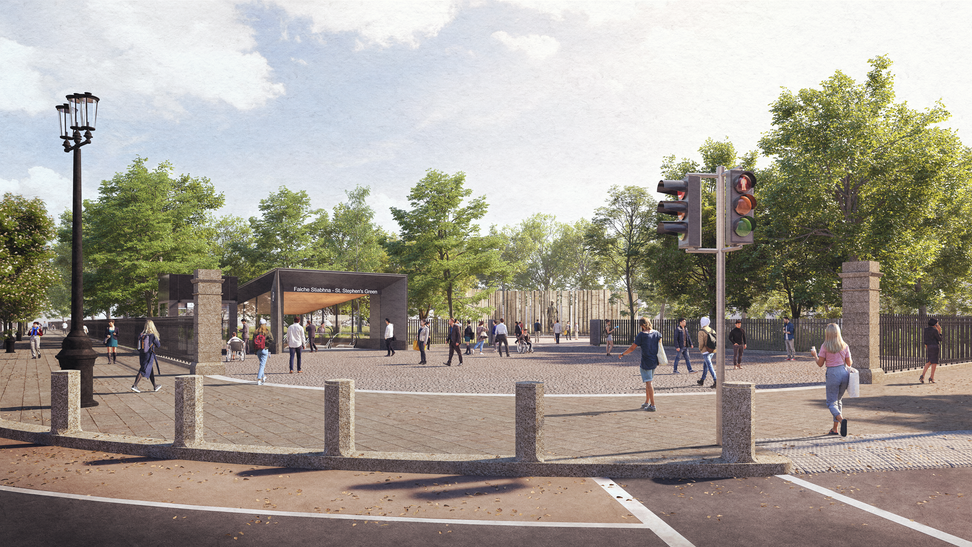 An artist interpretation of the entrance at St Stephens