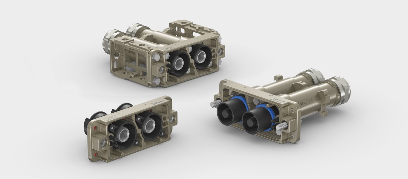 Stäubli EvoTrak lite and medium-power connectors