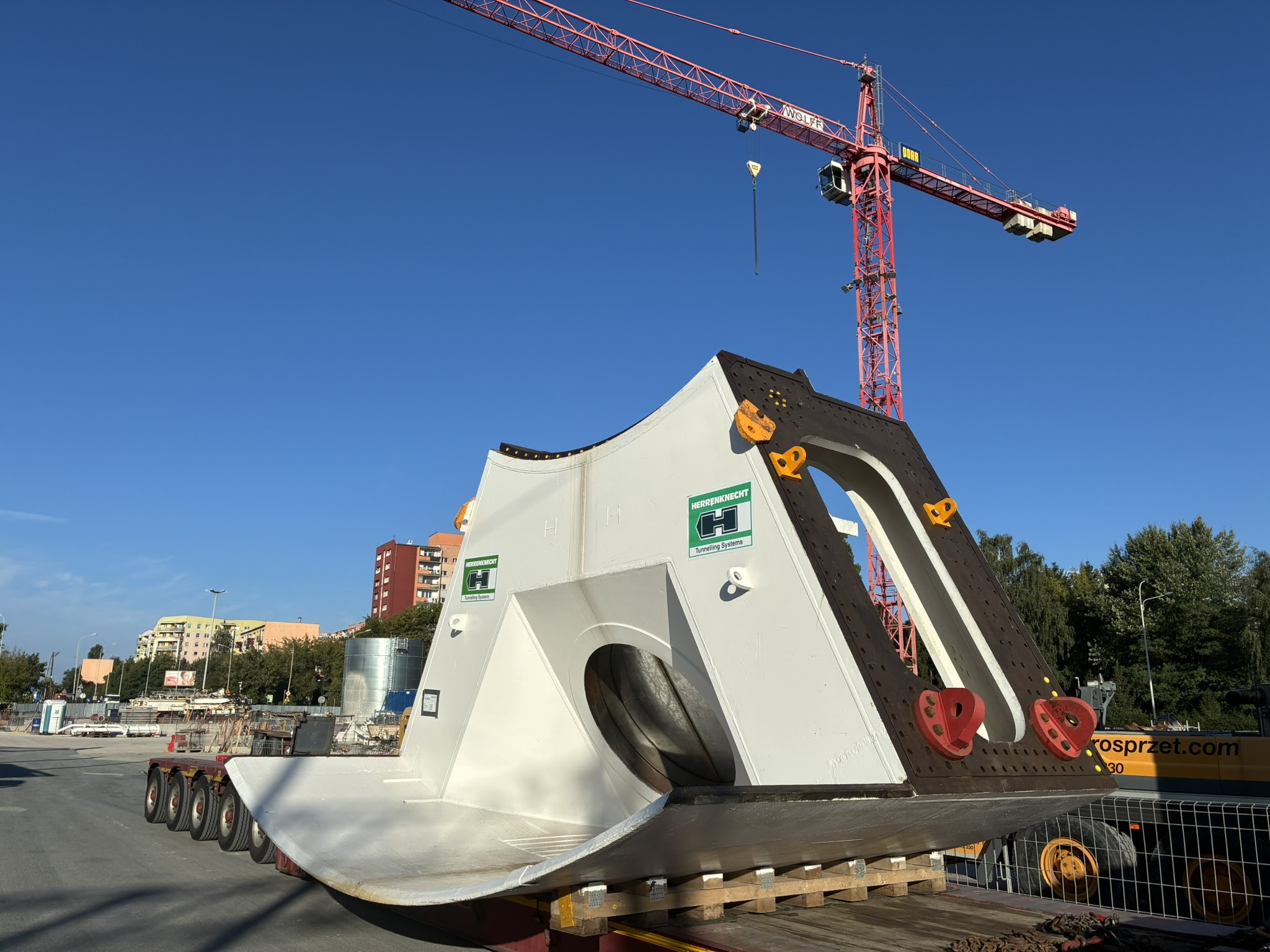 Construction is now advancing at the site in Łódź