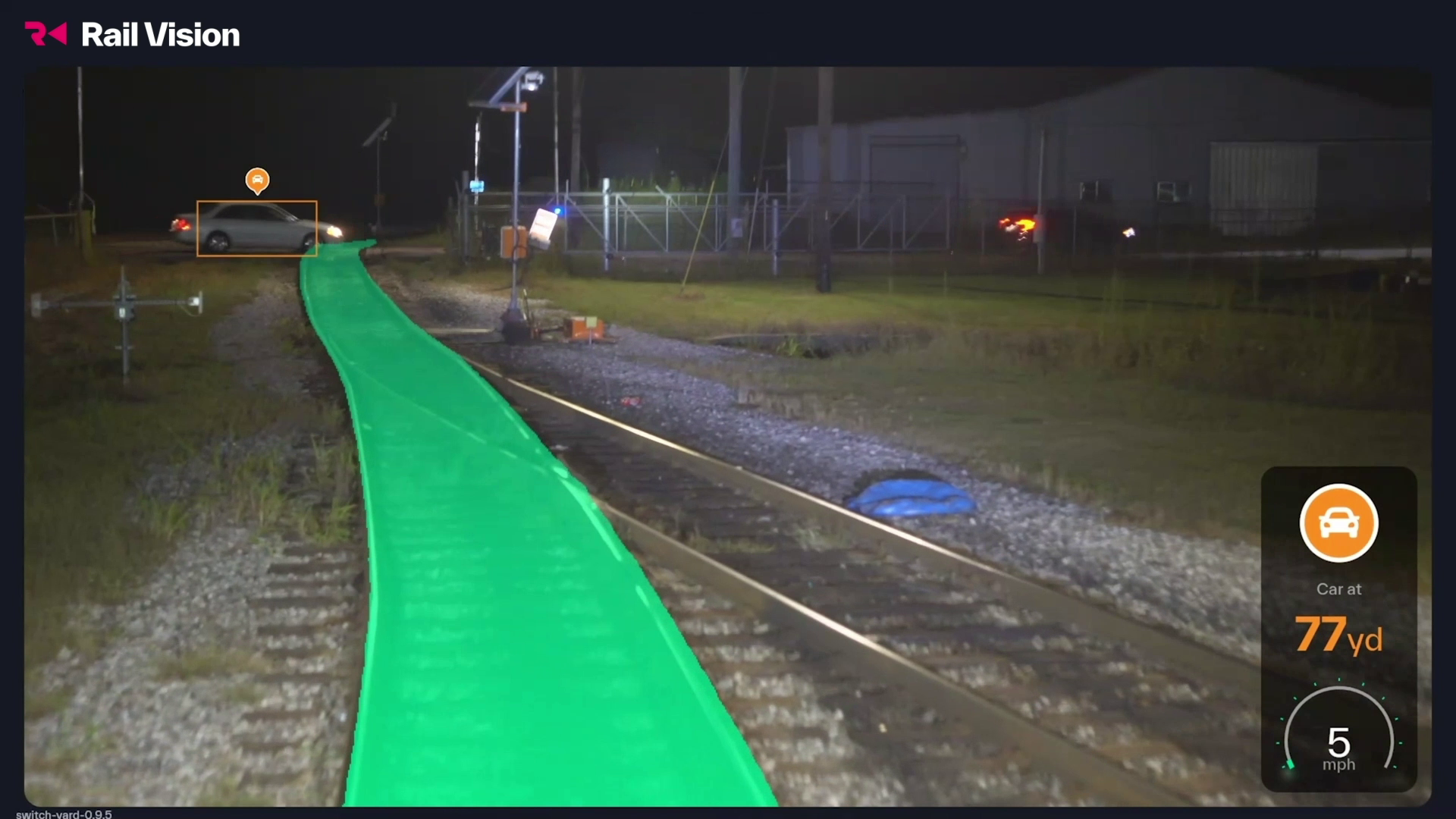 Vehicle detection at night