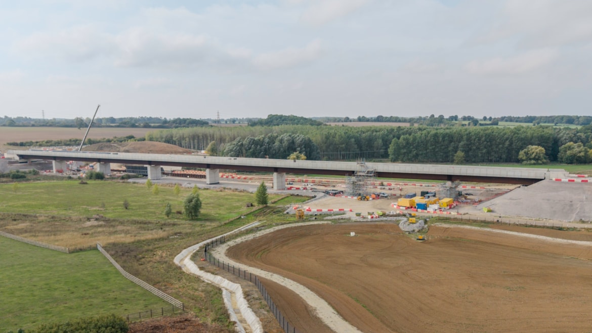 Construction of Westbury Viaduct has now been completed