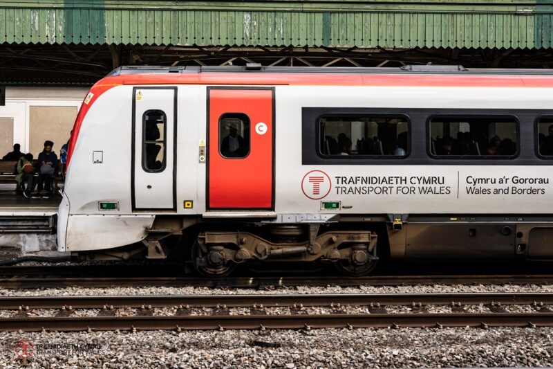 A Transport for Wales train at Cardiff Central